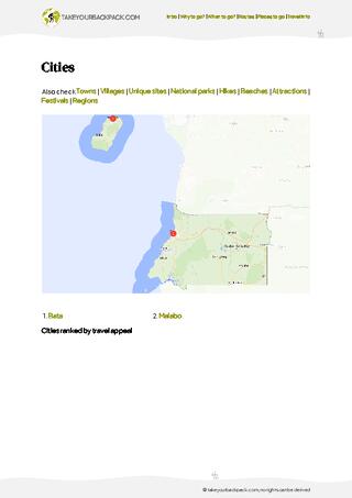 example page 4 from our offline Travel Guide for Equatorial Guinea